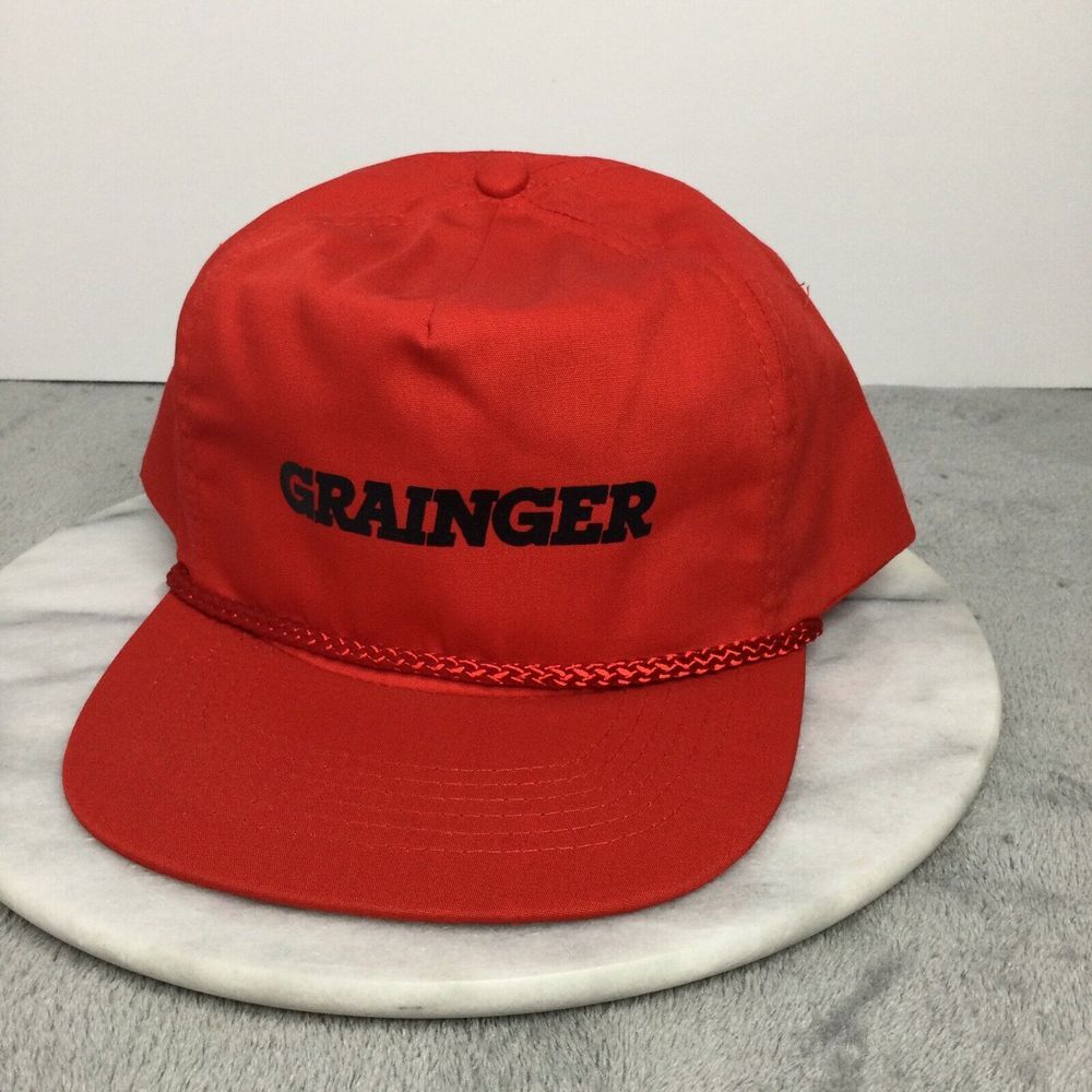 Vintage Snapback‎ Rope Hat Red Grainger SnapBack